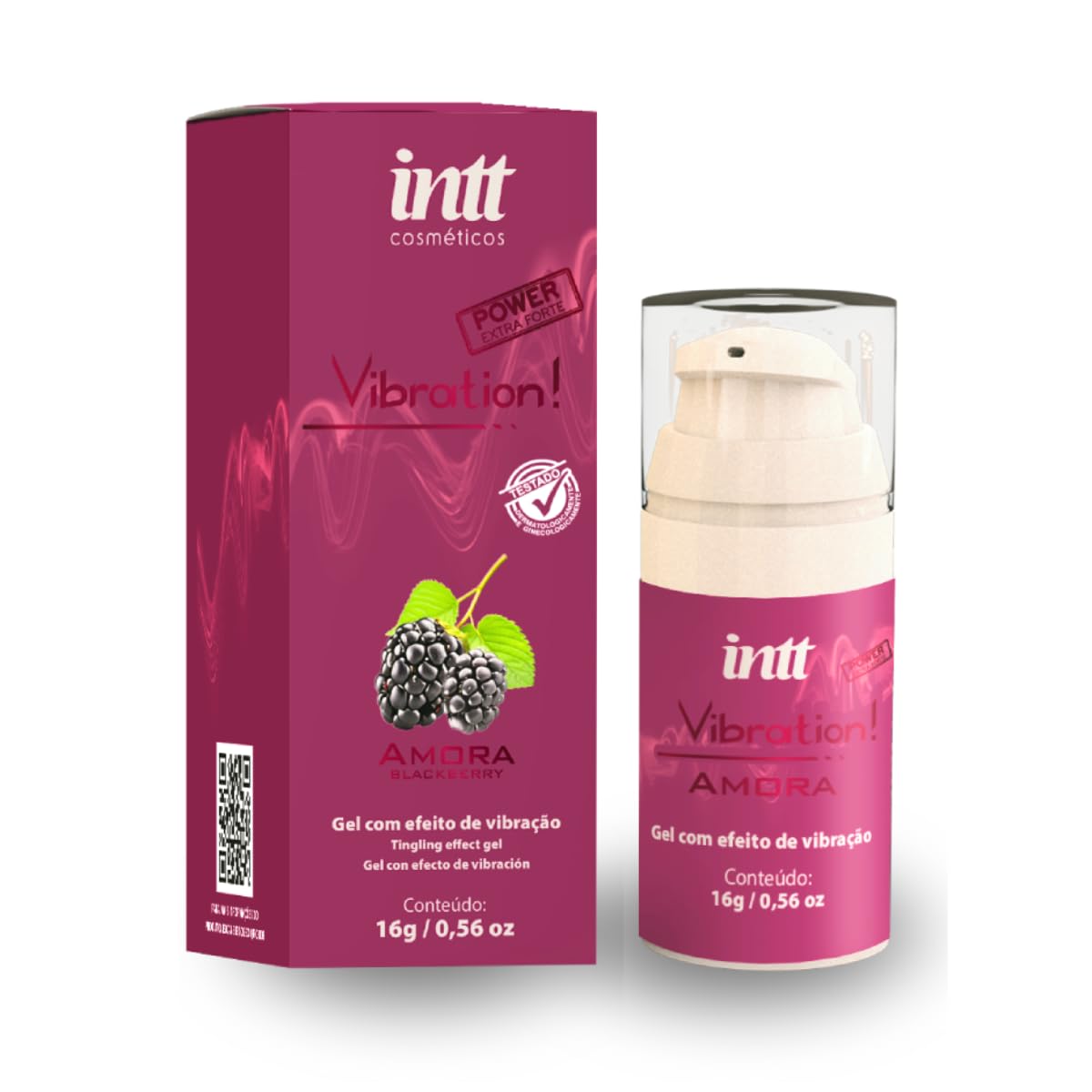 Gel Beijavel Vibration Power Extra Forte Amora 17ml Intt Excitante